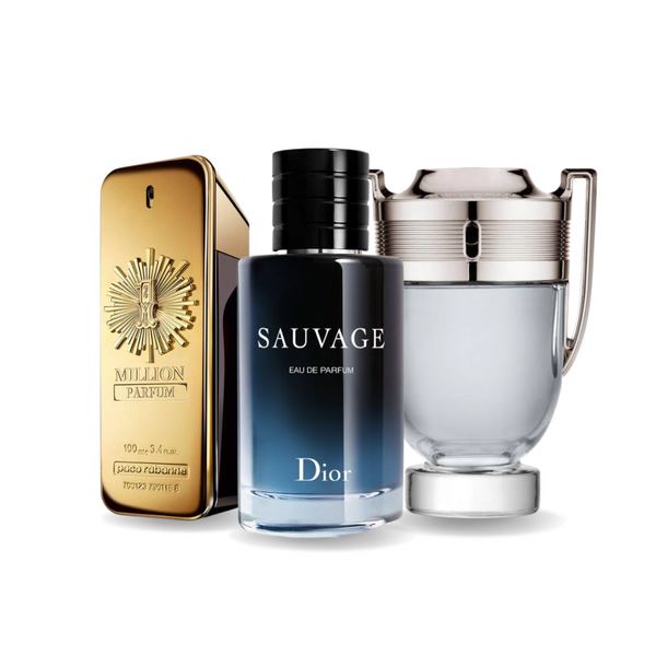 Kombó 3 parfüm | Paco Rabanne ONE MILLION, Dior SAUVAGE, Paco Rabanne INVICTUS 100ml