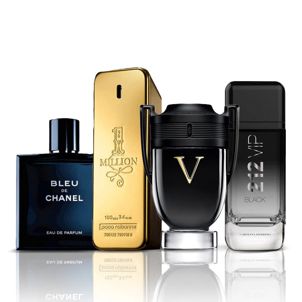 Kombó 4 Parfüm | Bleu de Chanel + One Million + Invictus Victory + 212 VIP Black 100ML